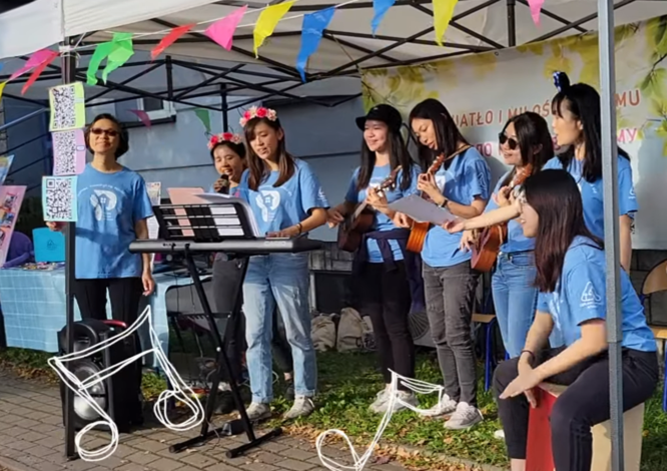 Music performance at a fair